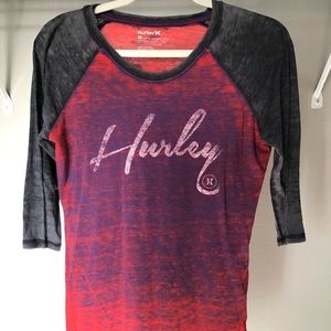 Hurley 3/4 length tee